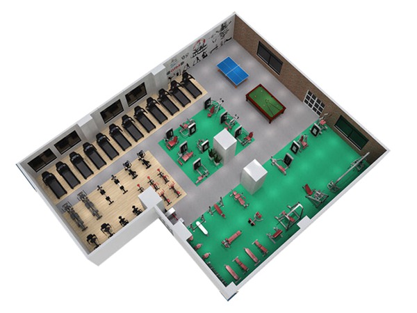 1000平方健身房配置方案-广西多宝电竞体育健身器材有限公司 1000平方健身房配置方案-广西多宝电竞体育健身器材有限公司
