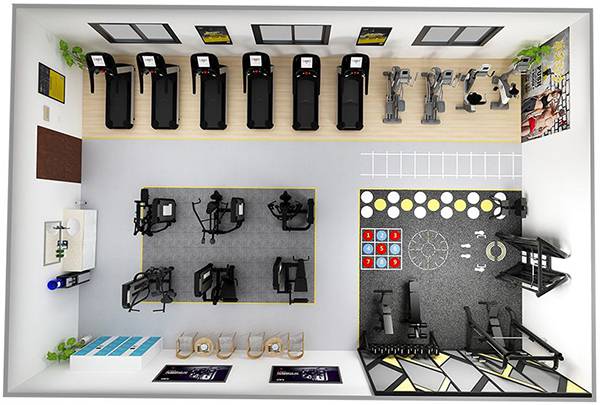 120平方健身房配置方案-广西多宝电竞体育健身器材有限公司 120平方健身房配置方案-广西多宝电竞体育健身器材有限公司