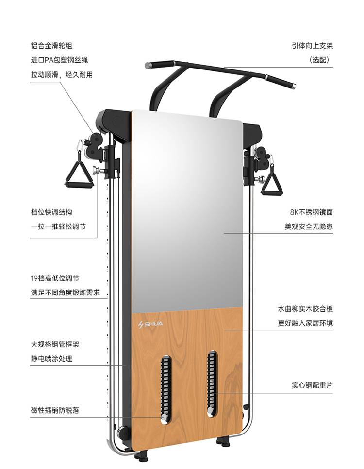 SH-G699 壁挂式拉绳训练器-广西多宝电竞体育健身器材有限公司